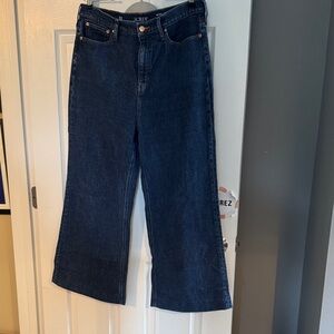 J. Crew Women's Dark Blue Flare Jeans - worn once!